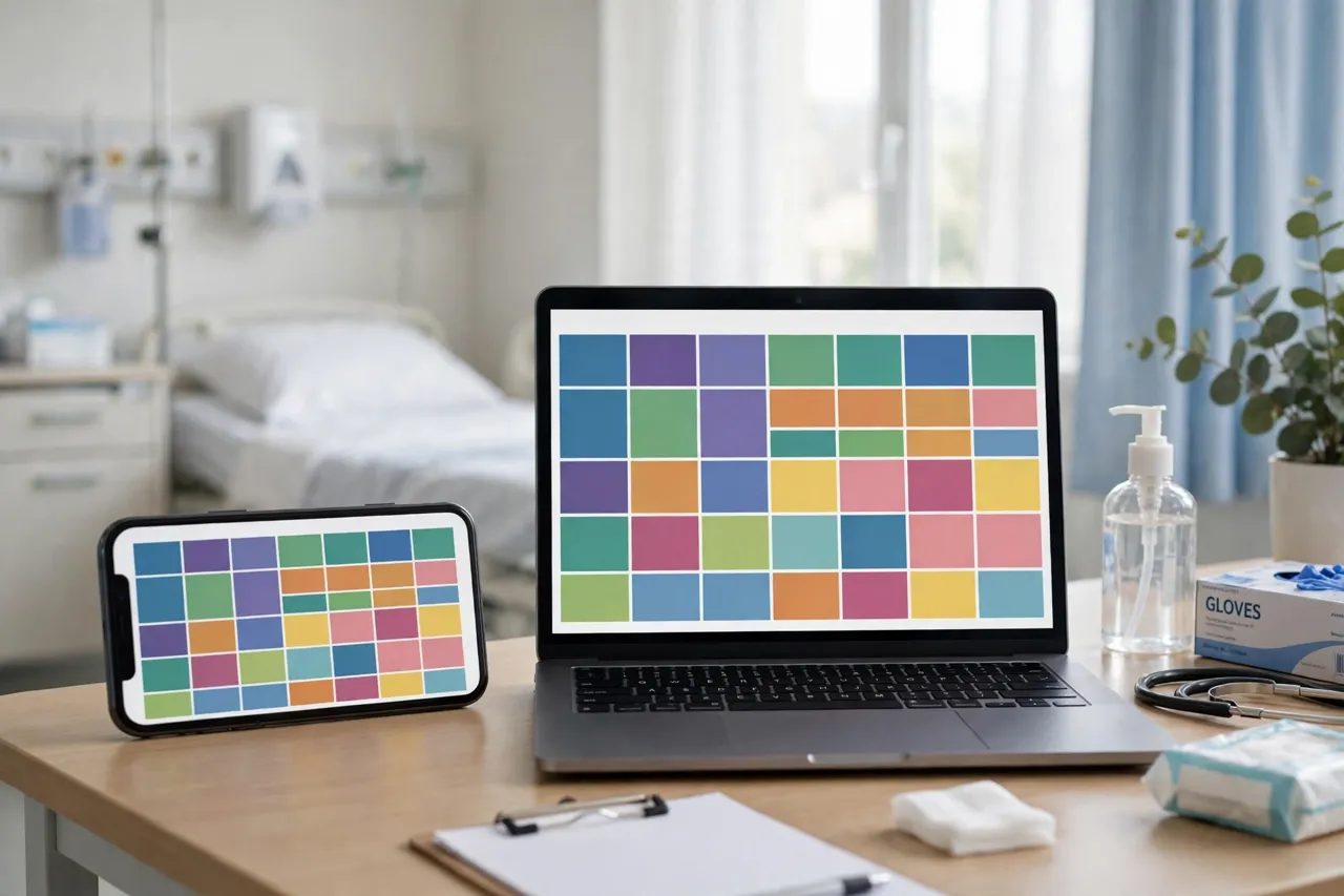 Smart Square on a phone and a laptop side by side